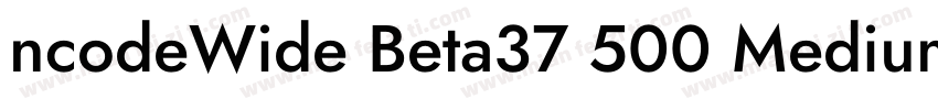 ncodeWide Beta37 500 Medium字体转换